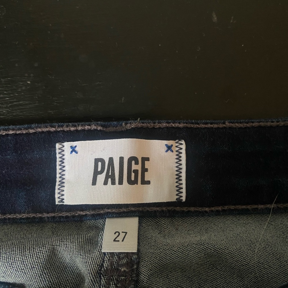 Raw Hem, Mid Rise Paige Skinny Jeans